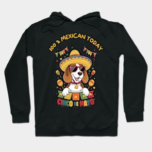 Beagle Dog Cinco de Mayo Hoodie